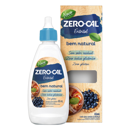 ADOÇANTE LÍQUIDO ERITRITOL ZERO CAL CAIXA 65ML