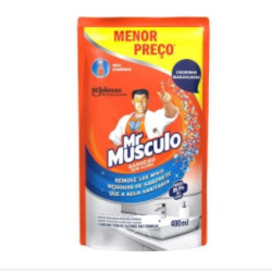 DESINFETANTE BANHEIRO MR MÚSCULO SACHÊ 400ML REFIL ECONÔMICO
