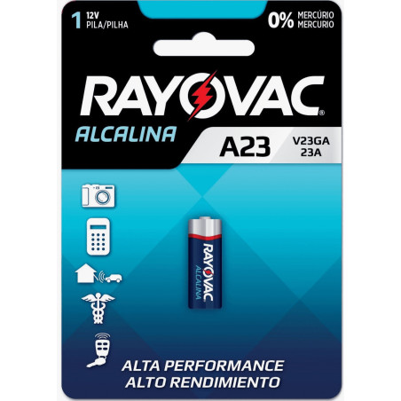 PILHA ALCALINA A23 RAYOVAC 12V