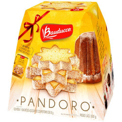 KIT PANETTONE PANDORO 500G + SACHÊ DE AÇÚCAR DE CONFEITEIRO 50G BAUDUCCO
