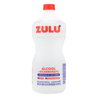 ÁLCOOL LÍQUIDO COM BICARBONATO TRADICIONAL ZULU FRASCO 1L