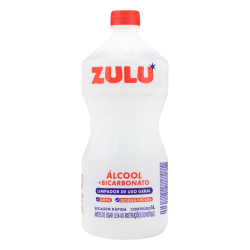 ÁLCOOL LÍQUIDO COM BICARBONATO TRADICIONAL ZULU FRASCO 1L