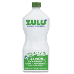 ÁLCOOL LÍQUIDO COM BICARBONATO EUCALIPTO ZULU FRASCO 1L