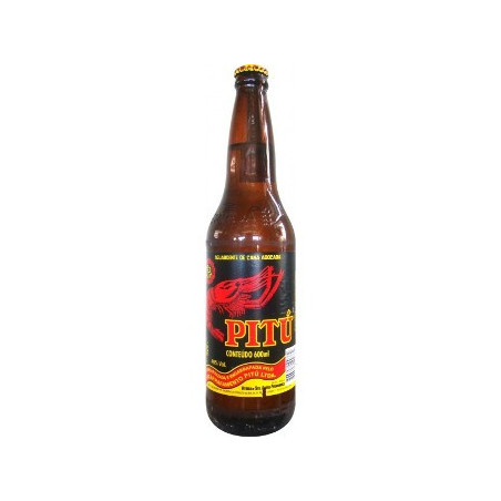 AGUARDENTE DE CANA ADOÇADA PITÚ GARRAFA 600ML