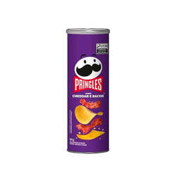 SALGADINHO DE BATATA CHEDDAR E BACON PRINGLES TUBO 105G