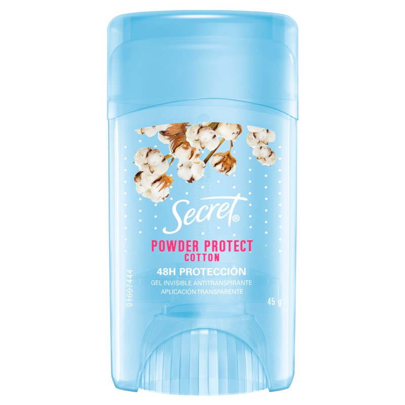 ANTITRANSPIRANTE GEL POWDER PROTECT COTTON SECRET 45G