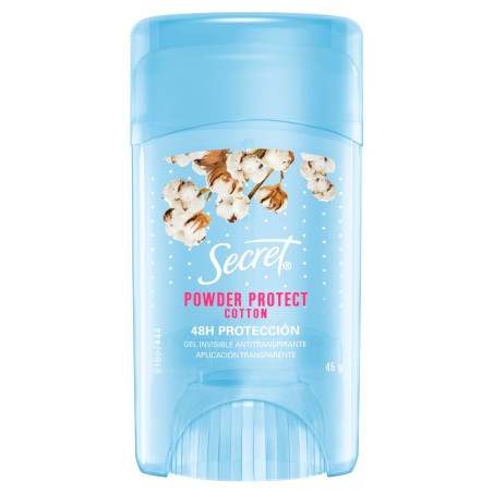 ANTITRANSPIRANTE GEL POWDER PROTECT COTTON SECRET 45G