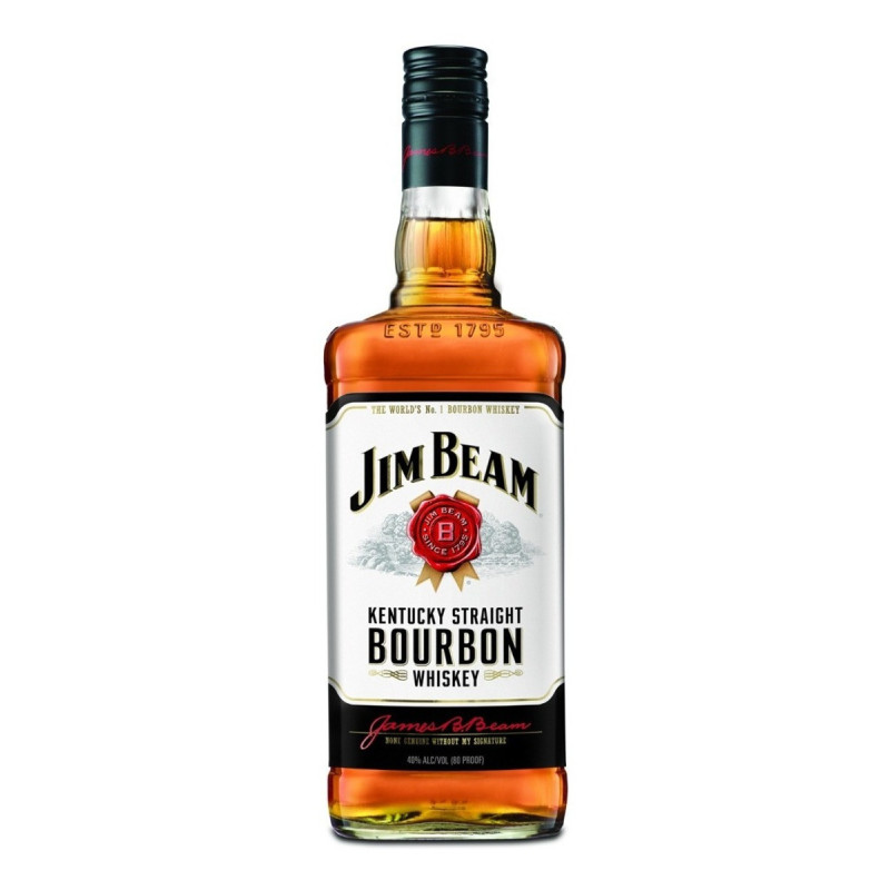 WHISKY ESPANHOL BOURBON KENTUCKY STRAIGHT JIM BEAM GARRAFA 1L