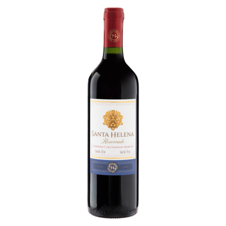 VINHO CHILENO TINTO MEIO SECO RESERVADO SANTA HELENA CABERNET SAUVIGNON VALLE CENTRAL GARRAFA 375ML