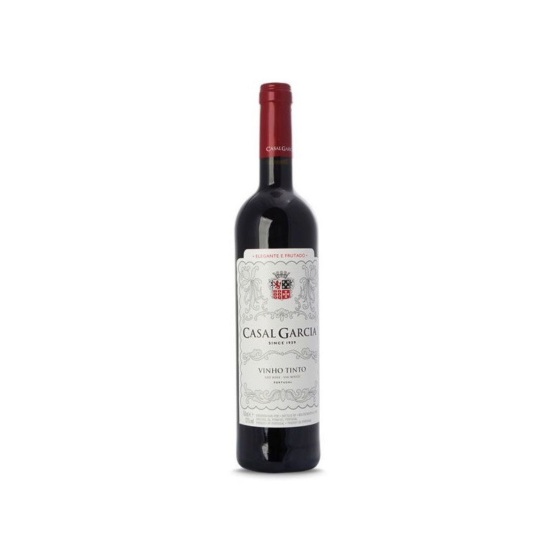 VINHO PORTUGUÊS TINTO SECO CASAL GARCIA TINTA RORIZ TOURIGA NACIONAL LISBOA GARRAFA 750ML