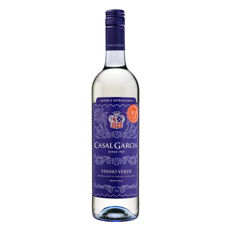 VINHO PORTUGUÊS BRANCO MEIO SECO CASAL GARCIA AZAL LOUREIRO TRAJADURA VINHO VERDE GARRAFA 750ML
