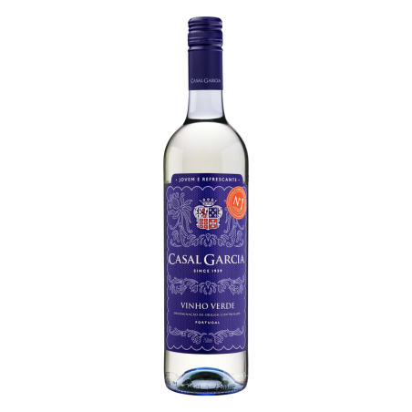 VINHO PORTUGUÊS BRANCO MEIO SECO CASAL GARCIA AZAL LOUREIRO TRAJADURA VINHO VERDE GARRAFA 750ML