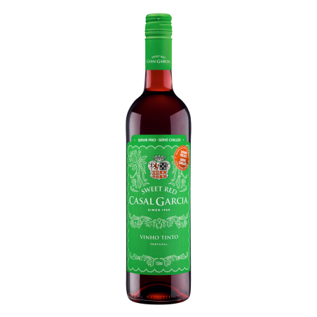 VINHO PORTUGUÊS TINTO DOCE SWEET RED CASAL GARCIA VINHÃO TOURIGA NACIONAL AZAL TINTO VINHO VERDE GARRAFA 750ML