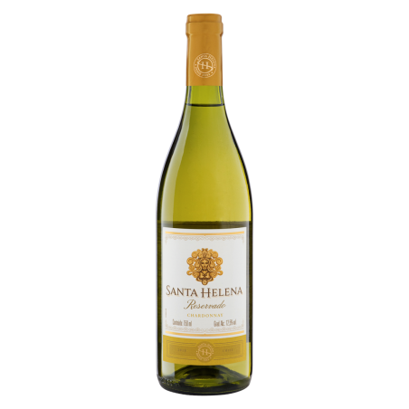 VINHO CHILENO BRANCO SECO RESERVADO SANTA HELENA CHARDONNAY VALLE CENTRAL GARRAFA 750ML