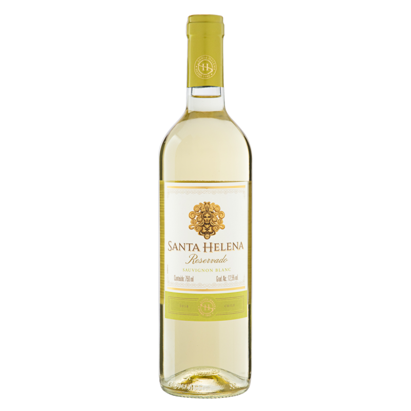 VINHO CHILENO BRANCO SECO RESERVADO SANTA HELENA SAUVIGNON BLANC VALLE CENTRAL GARRAFA 750ML