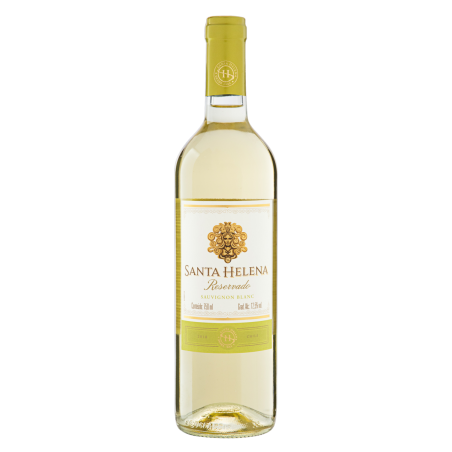 VINHO CHILENO BRANCO SECO RESERVADO SANTA HELENA SAUVIGNON BLANC VALLE CENTRAL GARRAFA 750ML
