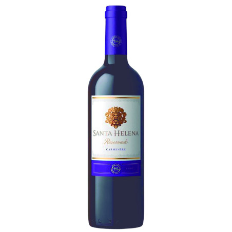 VINHO CHILENO TINTO MEIO SECO RESERVADO SANTA HELENA CARMÉNÈRE VALLE CENTRAL GARRAFA 750ML