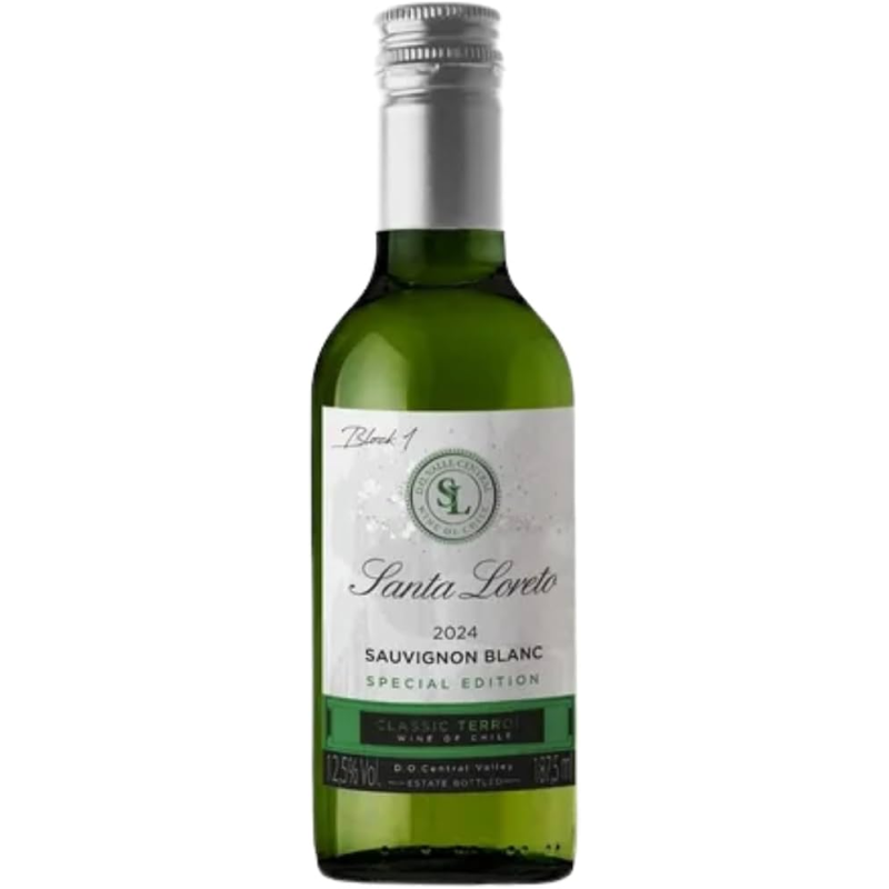 VINHO CHILE STA LORETO VARIETAL SAUV BLANC 187,5ML