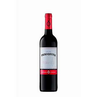 VINHO PORTUGUÊS TINTO MEIO SECO PERIQUITA ARAGONEZ CASTELÃO TRINCADEIRA PENÍNSULA DE SETÚBAL GARRAFA 750ML