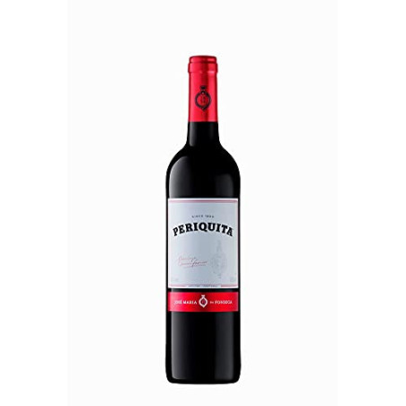 VINHO PORTUGUÊS TINTO MEIO SECO PERIQUITA ARAGONEZ CASTELÃO TRINCADEIRA PENÍNSULA DE SETÚBAL GARRAFA 750ML