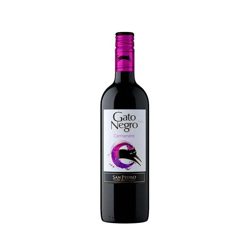 VINHO CHILENO TINTO SECO SAN PEDRO GATO NEGRO CARMÉNÈRE VALLE CENTRAL GARRAFA 750ML