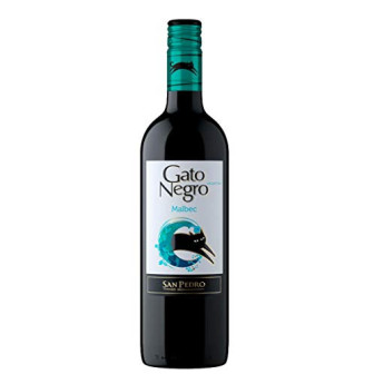 VINHO ARGENTINO TINTO SECO SAN PEDRO GATO NEGRO MALBEC MENDOZA GARRAFA 750ML