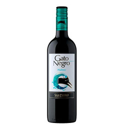 VINHO ARGENTINO TINTO SECO SAN PEDRO GATO NEGRO MALBEC MENDOZA GARRAFA 750ML