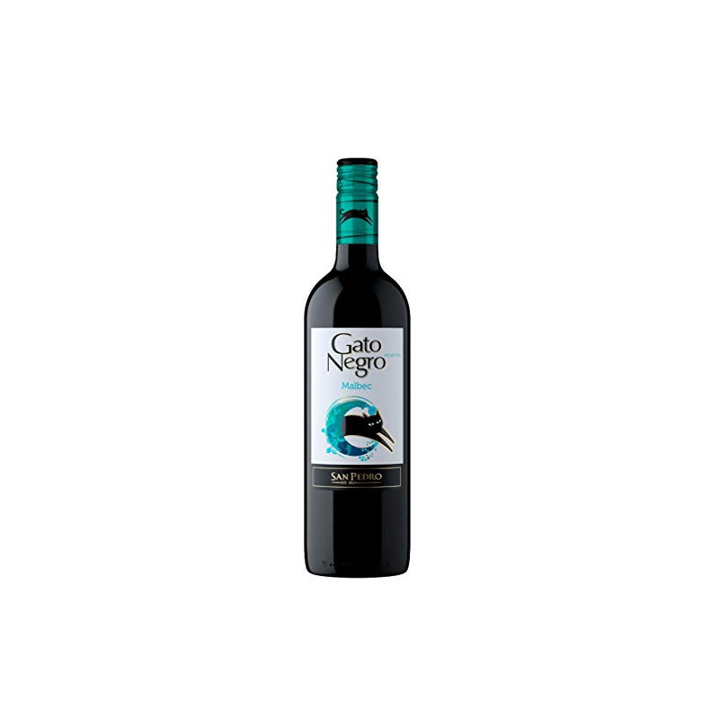VINHO ARGENTINO TINTO SECO SAN PEDRO GATO NEGRO MALBEC MENDOZA GARRAFA 750ML
