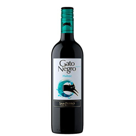 VINHO ARGENTINO TINTO SECO SAN PEDRO GATO NEGRO MALBEC MENDOZA GARRAFA 750ML