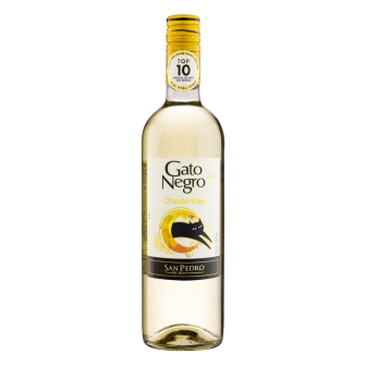 VINHO CHILENO BRANCO SECO SAN PEDRO GATO NEGRO CHARDONNAY VALLE CENTRAL GARRAFA 750ML