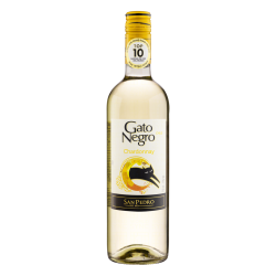 VINHO CHILENO BRANCO SECO SAN PEDRO GATO NEGRO CHARDONNAY VALLE CENTRAL GARRAFA 750ML