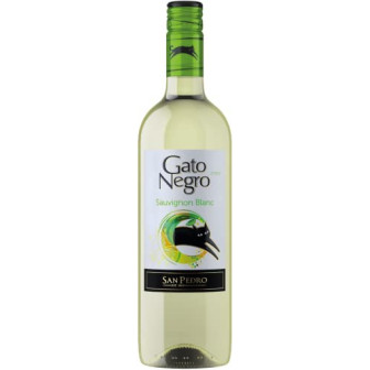 VINHO CHILENO BRANCO SECO SAN PEDRO GATO NEGRO SAUVIGNON BLANC VALLE CENTRAL GARRAFA 750ML