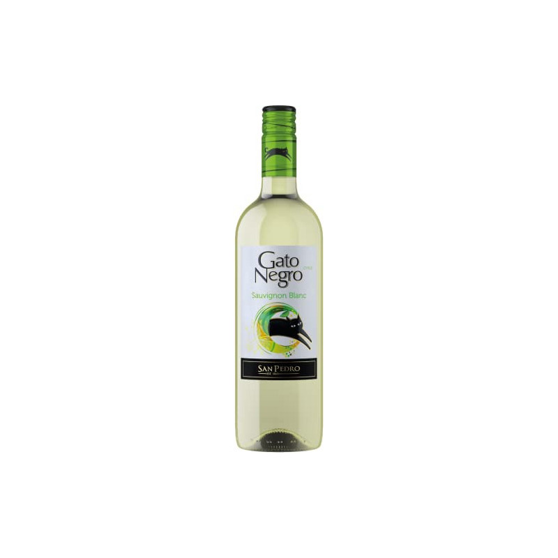 VINHO CHILENO BRANCO SECO SAN PEDRO GATO NEGRO SAUVIGNON BLANC VALLE CENTRAL GARRAFA 750ML