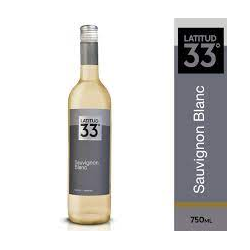 VINHO ARGENTINO BRANCO SECO LATITUD 33º SAUVIGNON BLANC MENDOZA GARRAFA 750ML