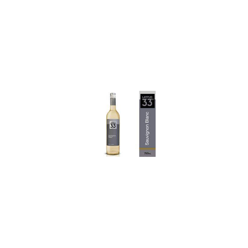 VINHO ARGENTINO BRANCO SECO LATITUD 33º SAUVIGNON BLANC MENDOZA GARRAFA 750ML