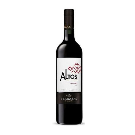VINHO ARGENTINO TINTO SECO ALTOS DEL PLATA MALBEC MENDOZA GARRAFA 750ML