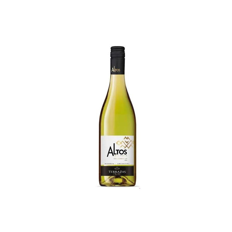 VINHO ARGENTINO BRANCO SECO ALTOS DEL PLATA CHARDONNAY MENDOZA GARRAFA 750ML