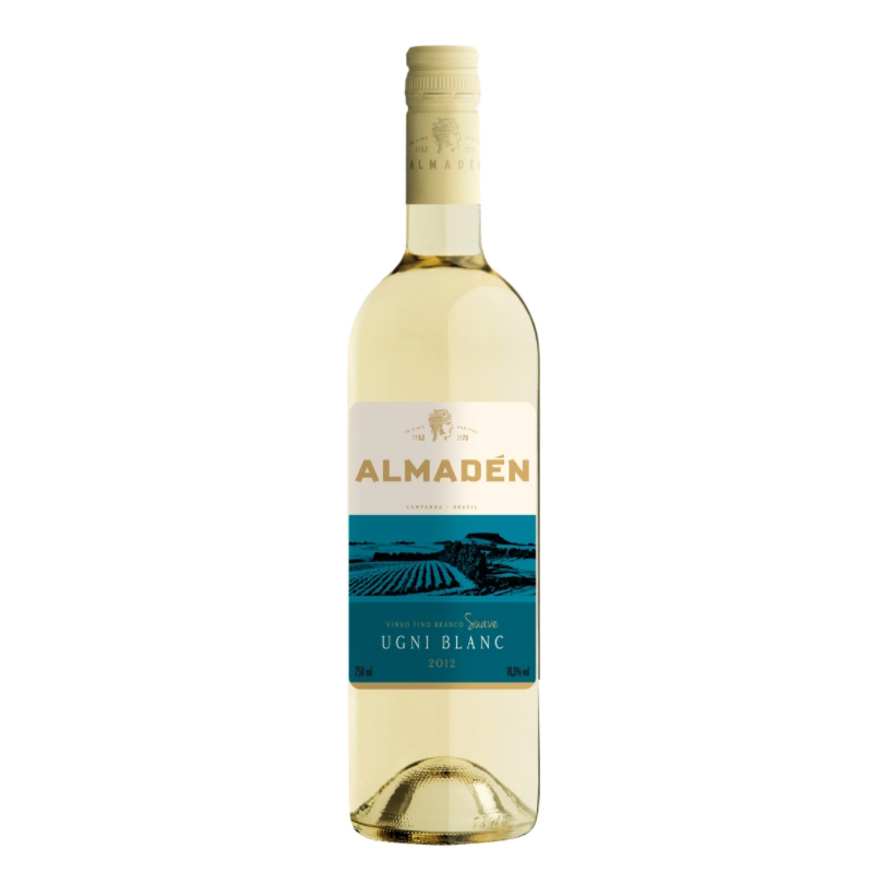 VINHO BRASILEIRO BRANCO SUAVE ALMADÉN UGNI BLANC CAMPANHA GARRAFA 750ML
