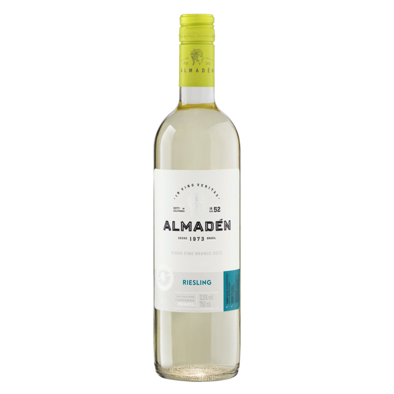 VINHO BRASILEIRO BRANCO SECO ALMADÉN RIESLING CAMPANHA GARRAFA 750ML