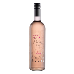 VINHO BRASILEIRO ROSÉ FRISANTE SUAVE ALMADÉN MOSCATEL GARRAFA 750ML