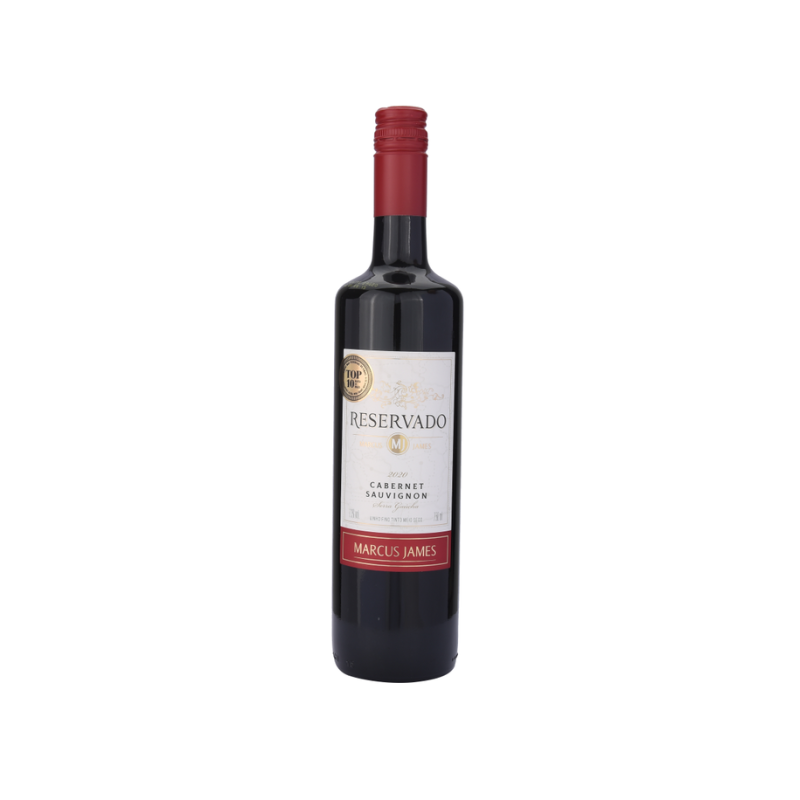 VINHO BRASILEIRO TINTO MEIO SECO MARCUS JAMES PINOT NOIR SERRA GAÚCHA GARRAFA 750ML