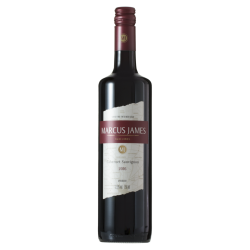 VINHO BRASILEIRO TINTO MEIO SECO MARCUS JAMES CABERNET SAUVIGNON SERRA GAÚCHA GARRAFA 750ML