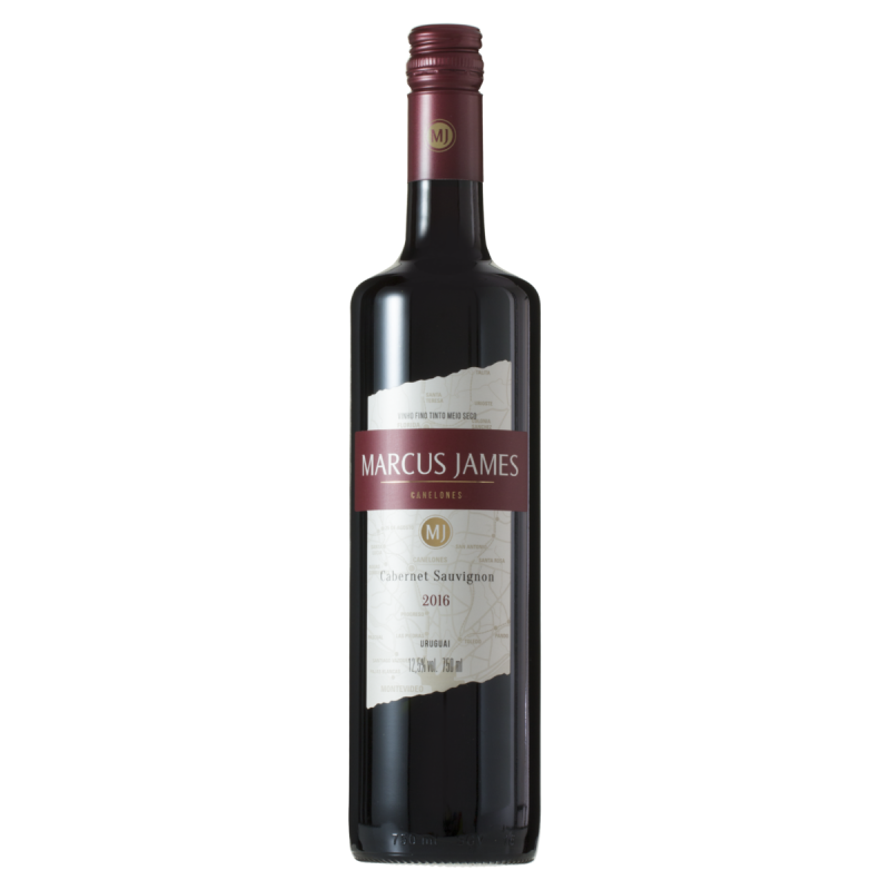 VINHO BRASILEIRO TINTO MEIO SECO MARCUS JAMES CABERNET SAUVIGNON SERRA GAÚCHA GARRAFA 750ML