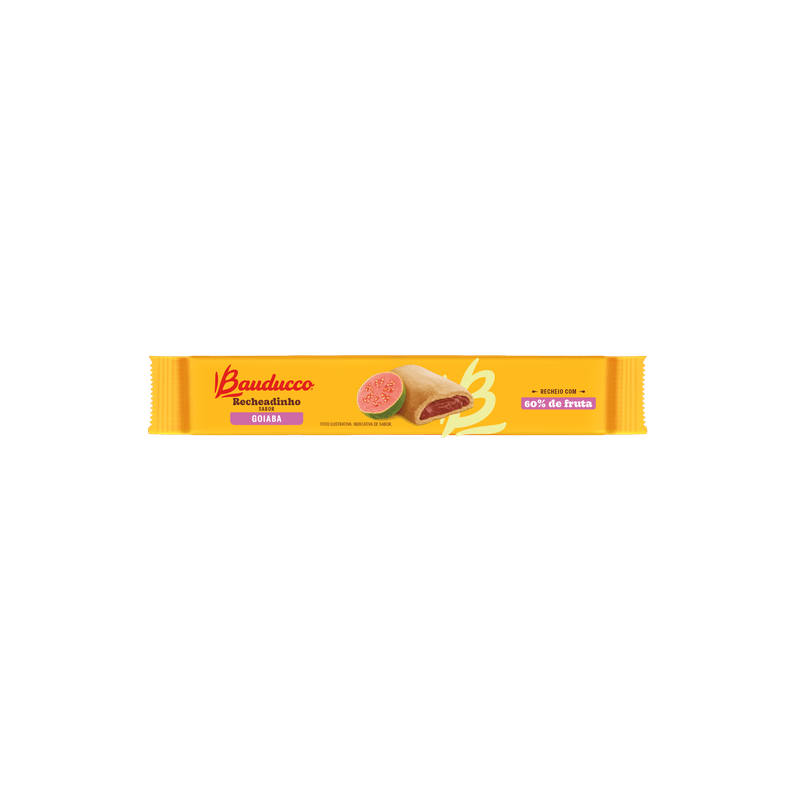 BISCOITO RECHEIO GOIABA BAUDUCCO RECHEADINHO PACOTE 112G