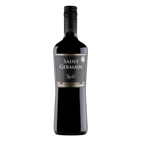 VINHO BRASILEIRO TINTO MEIO SECO SAINT GERMAIN MERLOT SERRA GAÚCHA GARRAFA 750ML
