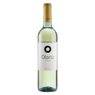 VINHO PORTUGUÊS BRANCO SUAVE OLARIA UVAS BRANCAS GARRAFA 750ML