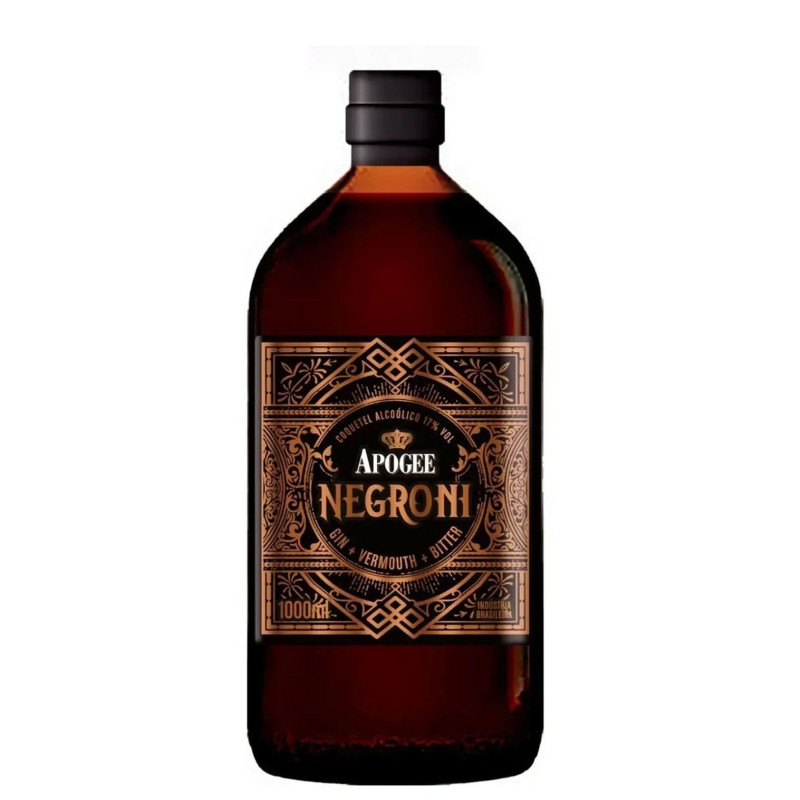 COQUETEL ALCOÓLICO NEGRONI APOGEE GARRAFA 1000ML