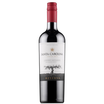 VINHO CHILENO TINTO SECO RESERVA SANTA CAROLINA CABERNET SAUVIGNON VALLE DE COLCHAGUA GARRAFA 750ML