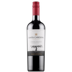VINHO CHILENO TINTO SECO RESERVA SANTA CAROLINA CABERNET SAUVIGNON VALLE DE COLCHAGUA GARRAFA 750ML