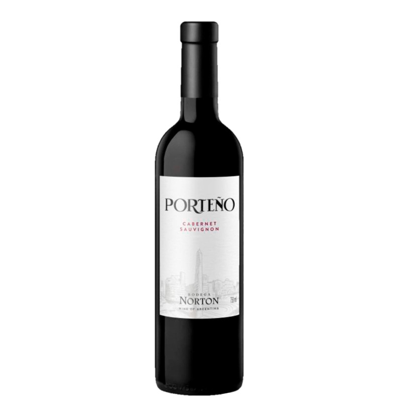 VINHO ARGENTINO TINTO SECO PORTEÑO NORTON CABERNET SAUVIGNON MENDOZA GARRAFA 750ML